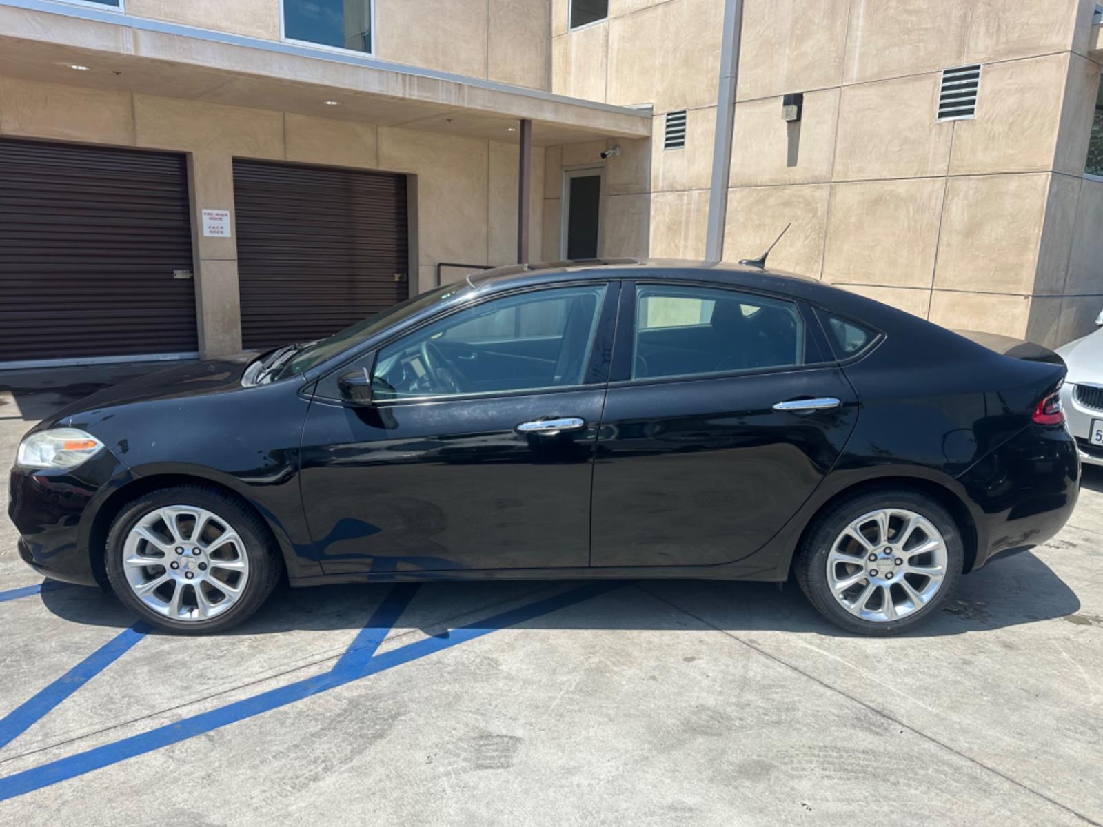 2013 Black Metallic /BLACK Dodge Dart LIMITED (1C3CDFCH4DD) with an 1.4L L4 DOHC 16V TURBO engine, 5-Speed Automatic transmission, located at 30 S. Berkeley Avenue, Pasadena, CA, 91107, (626) 248-7567, 34.145447, -118.109398 - Drive Easy with the 2013 Dodge Dart Limited: Affordable Luxury for Pasadena, Altadena, and Glendale Drivers Are you on the hunt for a reliable, stylish, and budget-friendly ride in Pasadena, Altadena, or Glendale, CA? Look no further than the 2013 Dodge Dart Limited, a sleek and sophisticated sed - Photo #2